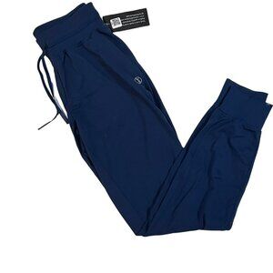 Womens Ladies Blue Joggers Size Large Athletic Style LOFT NWT Drawstring Elastic